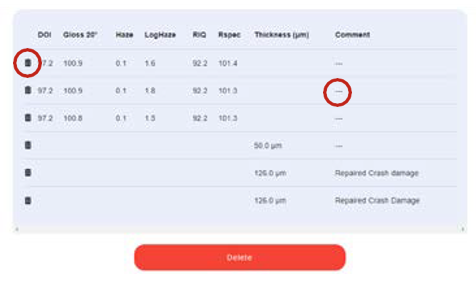 Delete and add comments Delete and add comments