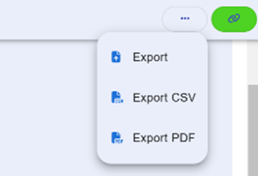 Export menu Export menu